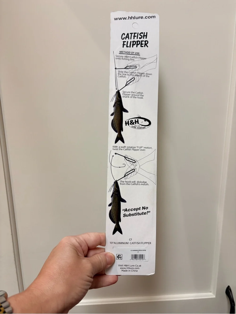 Catfish Flipper Hook Remover - H&H Lure Company - Silver